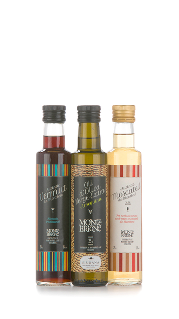 Oli, Vermut Negre i Moscatell de 25 cl.